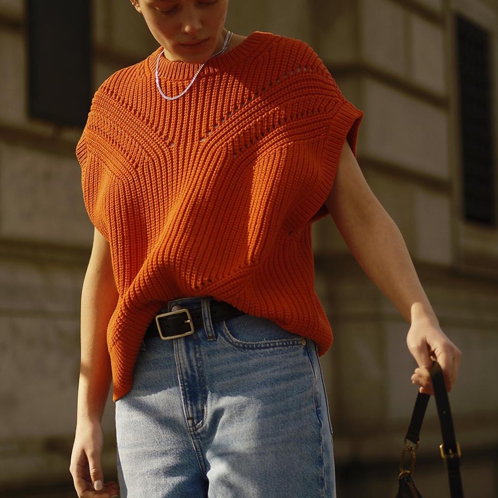 NWT Mariella Pointelle Sweater Tee